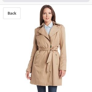 Vince Camuto Zip-Front Trench Coat, Petite XS